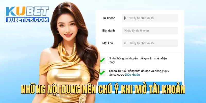 Những nội dung nên chú ý khi mở tài khoản ku casino