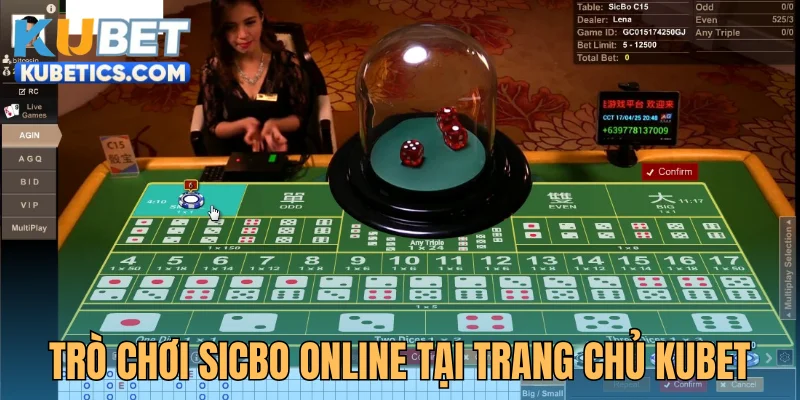 Trò chơi Sicbo online tại trang chủ Kubet